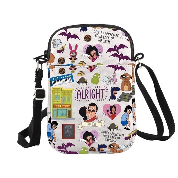 BelcherTv Show Canvas Crossbody Bag Cartoon Gift :] - Picture 1 of 7